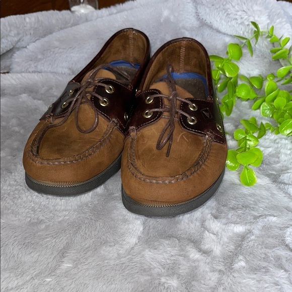 Sperry Brown Boat Shoes Moccasin-Style - Picture 1 of 11
